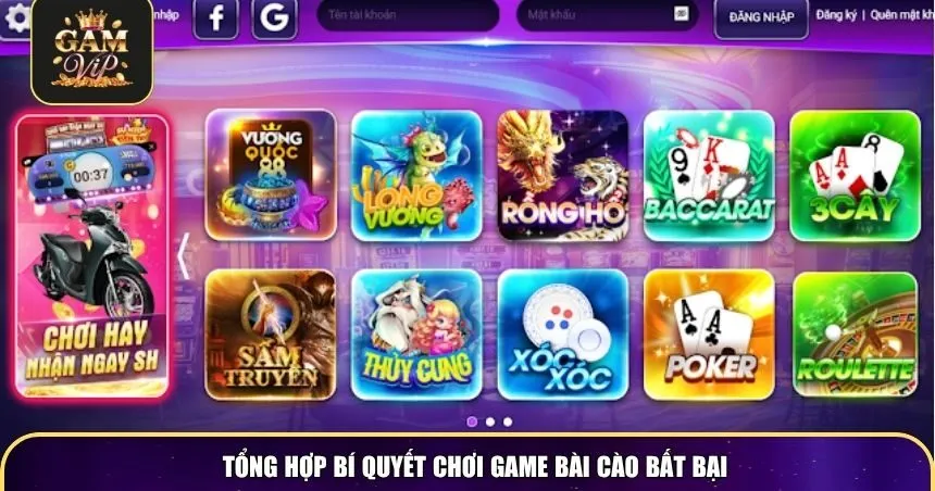 Tổng hợp bí quyết chơi game bài cào bất bại